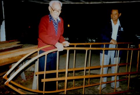 Bud working on the AIAA Wright Flyer