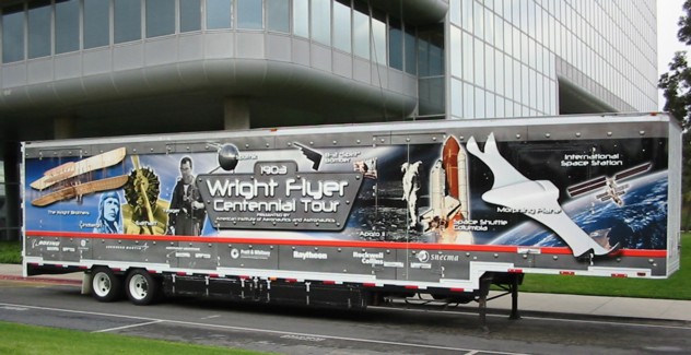 AIAA Wright
 Flyer Centennial Tour Semi-Trailer