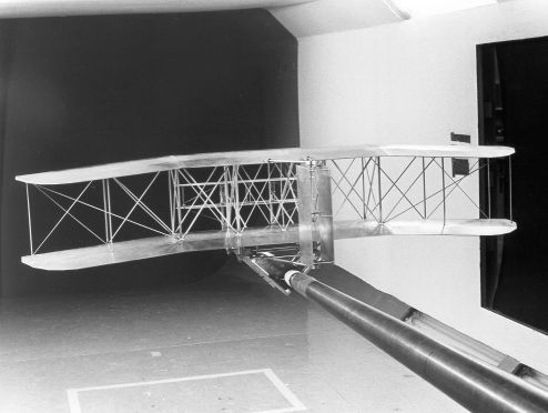 The 1/8th scale steel model, aft view